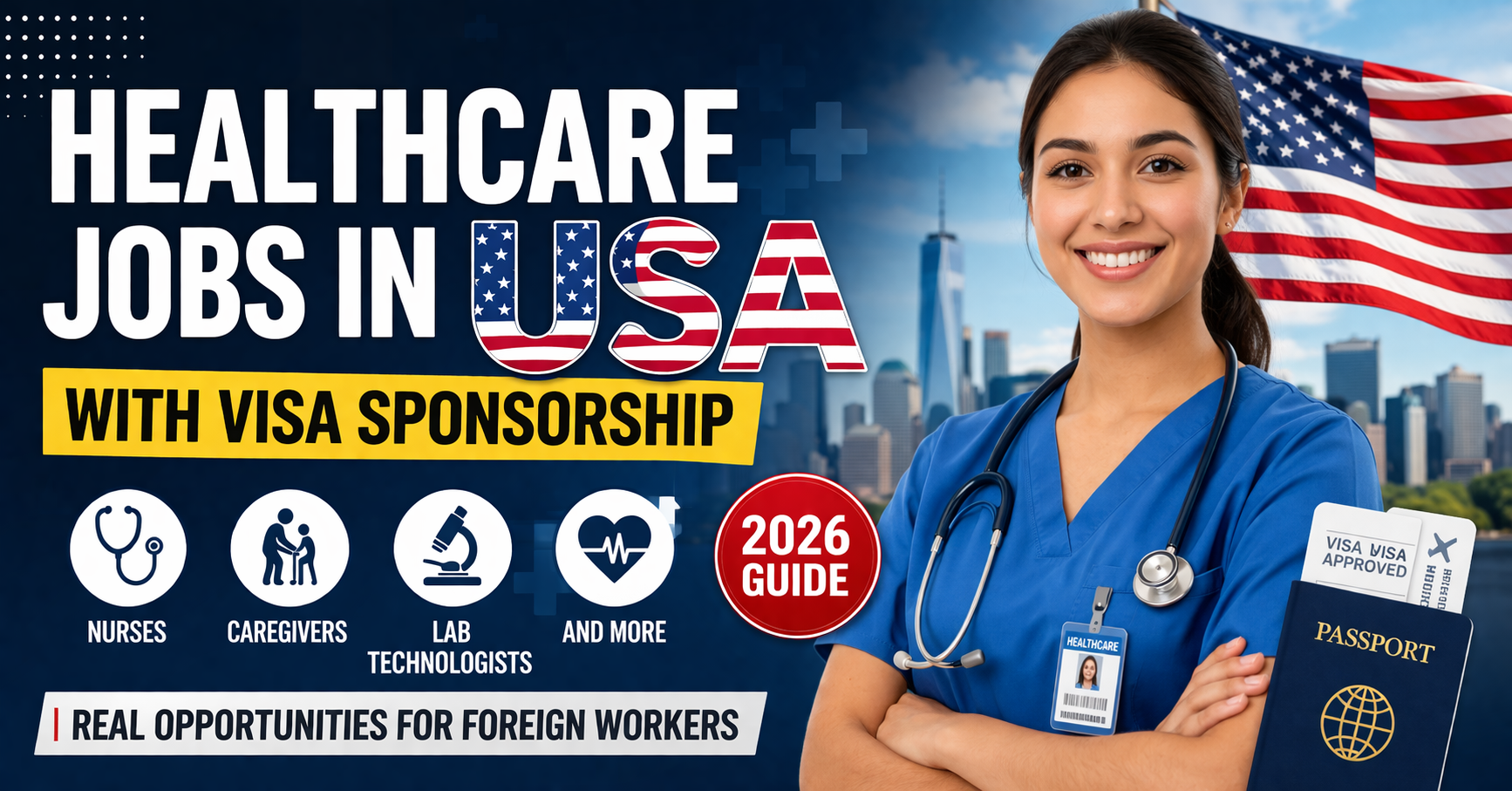 Healthcare Jobs in USA with Visa Sponsorship 2026 – Real Opportunities for Foreign Workers
