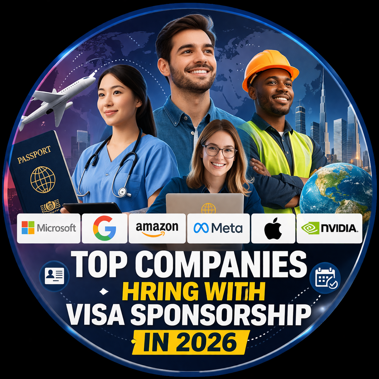 Top companies hiring with visa sponsorship