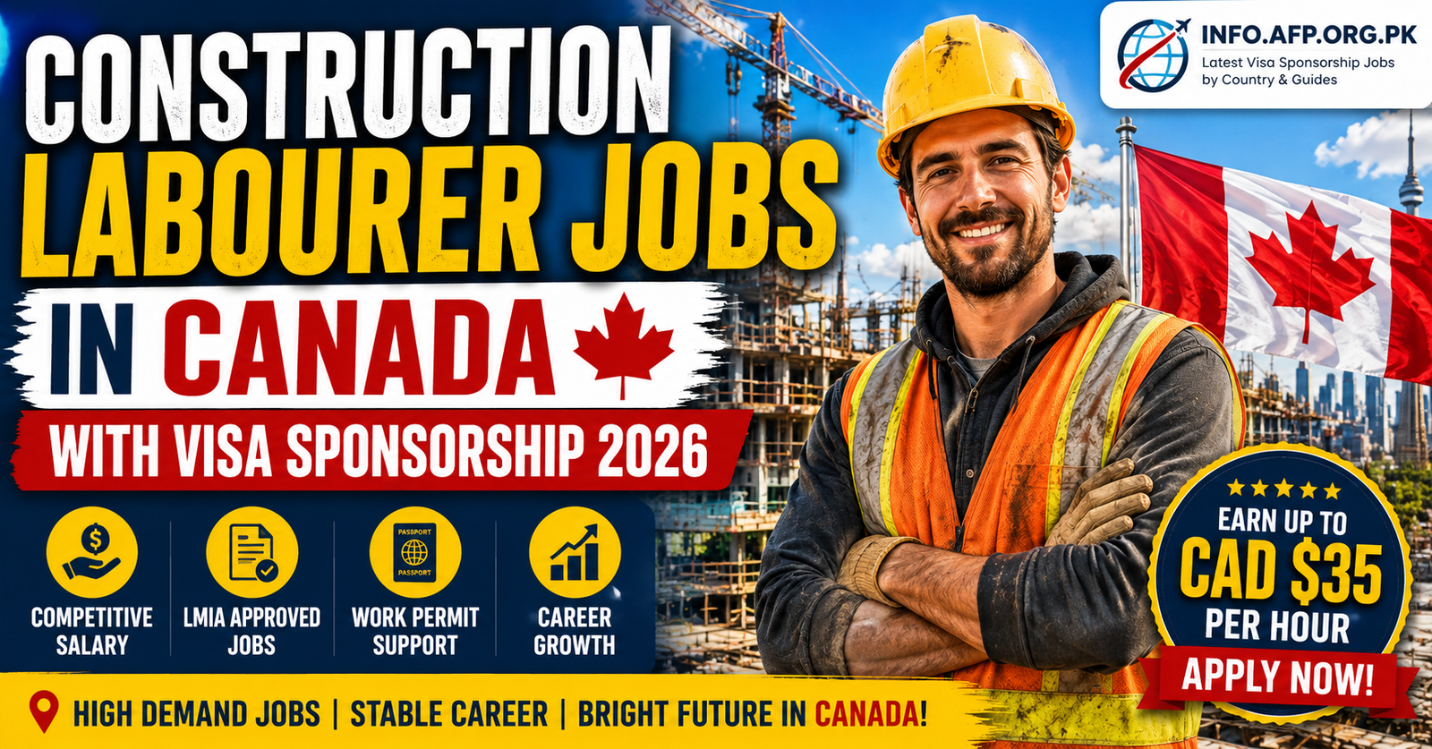 Construction Labourer Jobs in Canada with Visa Sponsorship 2026