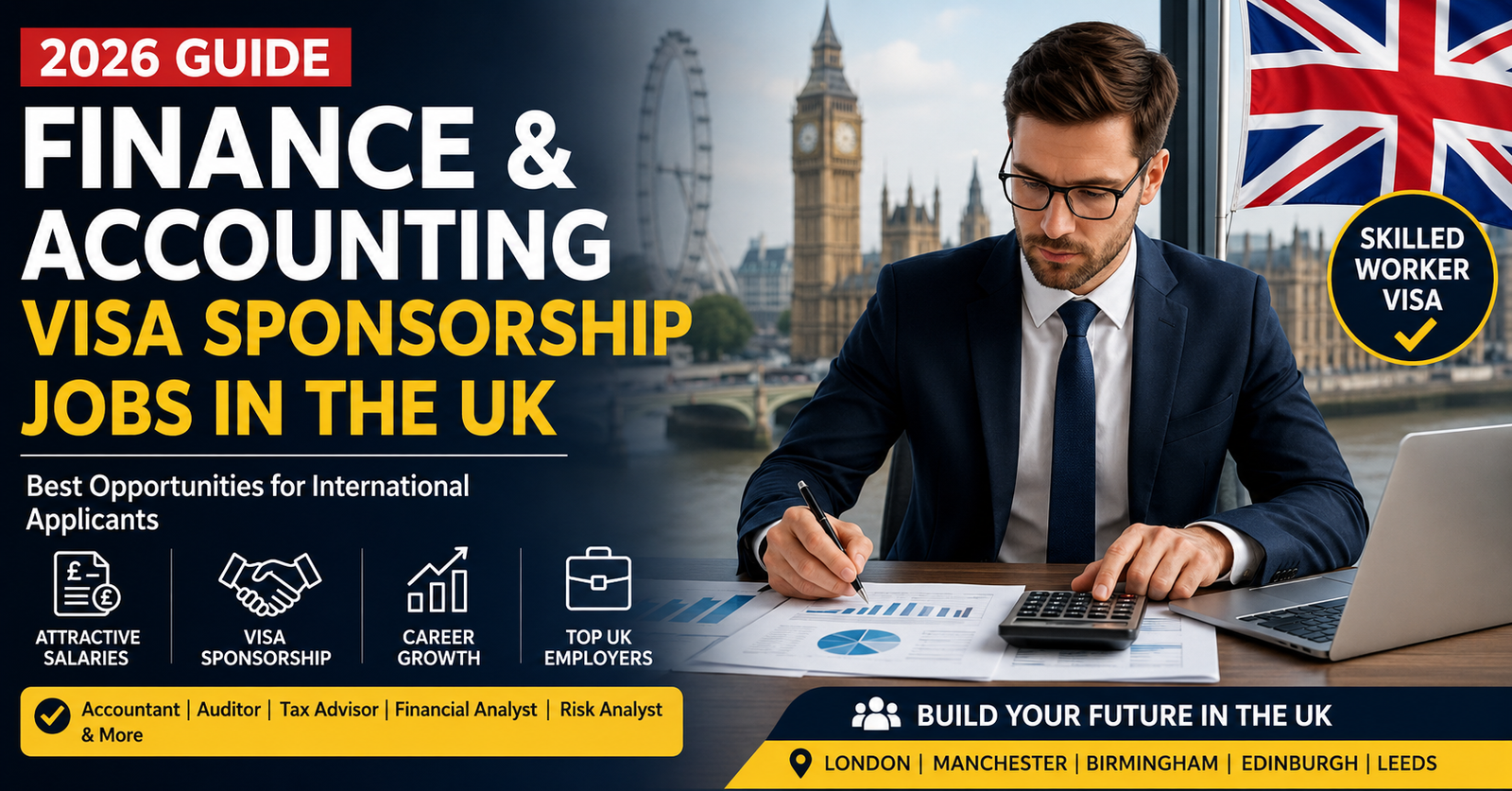 Finance and Accounting Visa Sponsorship Jobs in the UK