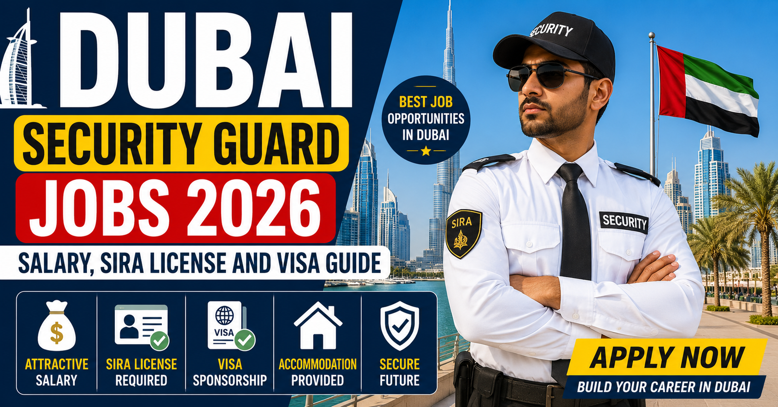 Dubai Security Guard Jobs 2026 – Salary, SIRA License and Visa Guide